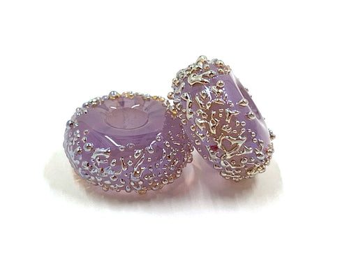 Sugar Donuts - Wisteria with Metallic Lustre