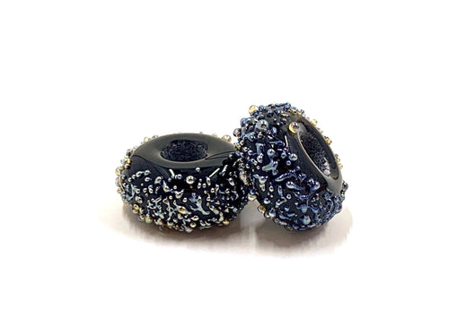 Sugar Donuts - Black with Metallic Lustre