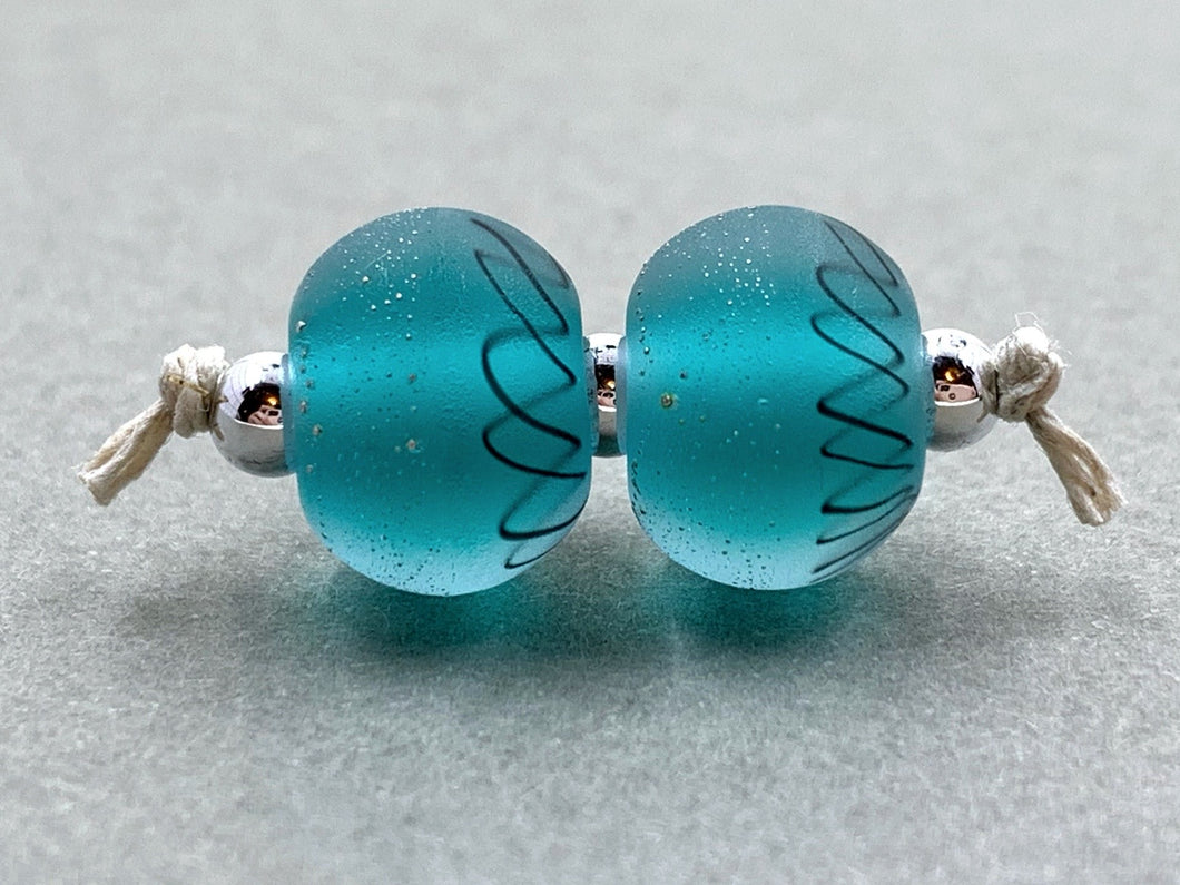 Teal Glow Beads