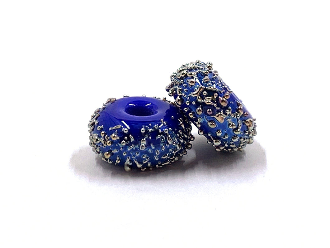 Sugar Donuts - Cobalt with Metallic Lustre