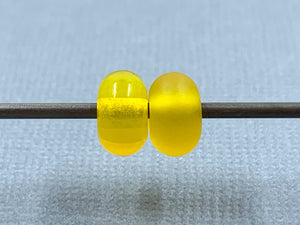 Translucent Yellow Spacer Beads